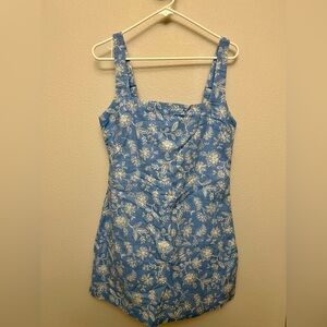 Size L - Abercrombie Squareneck Linen Skort